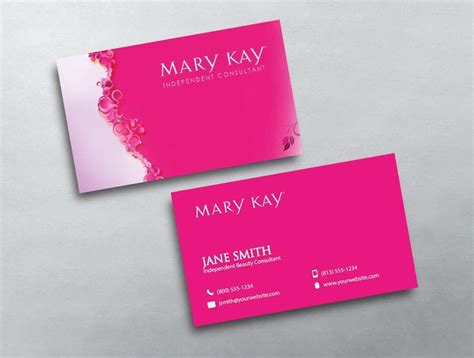 Mary Kay Business Card Template 的图像结果