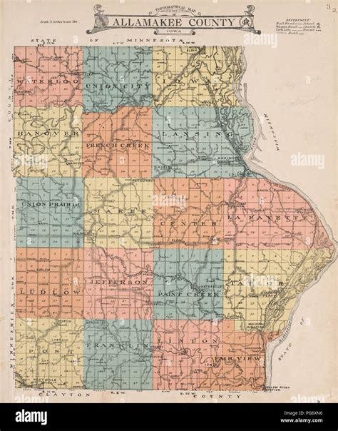Allamakee County Township Map at Leo Bunker blog