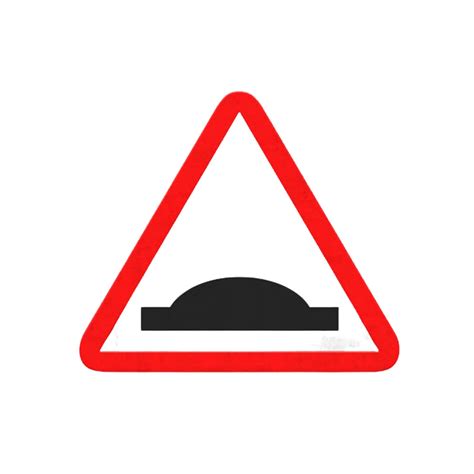 LADWA Speed Breaker Cautionary Retro Reflective Road Signage - 600 mm ...