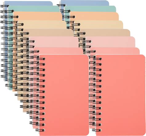Amazon.com : EOOUT 12 Pack Small Spiral Notebook Pocket Notebooks Memo ...