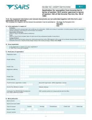 2010-2025 Form ZA SARS EI 1 Fill Online, Printable, Fillable, Blank ...