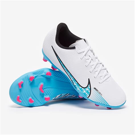 Nike Kids Mercurial Vapor XV Club FG/MG - White/Baltic Blue/Pink Blast ...
