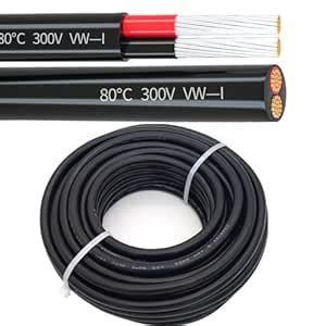 22 Gauge 2 Conductor Tinned Copper Electrical Wire Stranded PVC Audio ...
