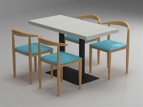 饭店桌椅组合时尚餐厅桌椅方形奶茶店现代简约小餐桌凳子家用靠背-阿里巴巴
