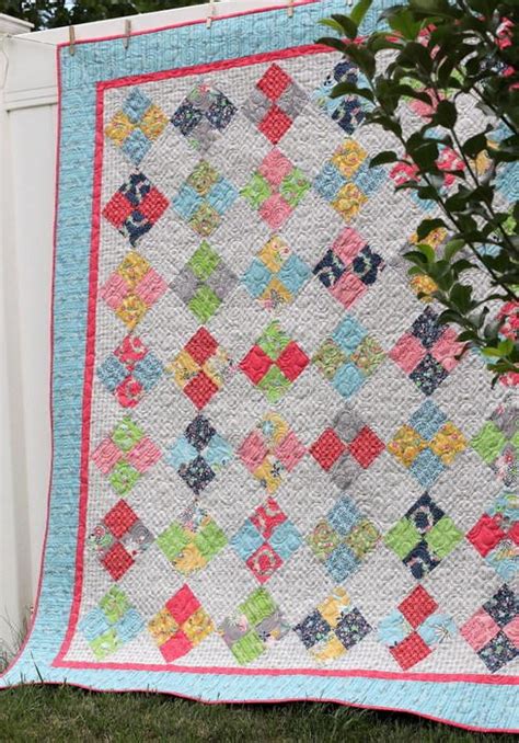 Image result for Four Patch Quilt Tutorial