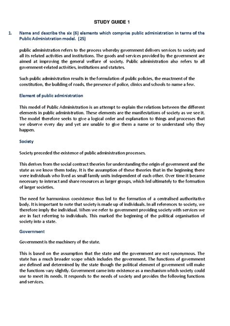 Image result for Public Administration 1501 Module