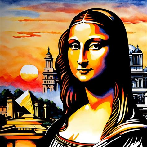 Modern Mona Lisa In Paris - AI Generated Artwork - NightCafe Creator