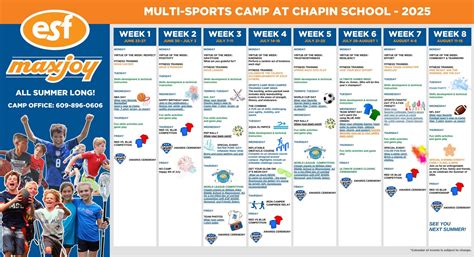 ESF Chapin Sports Camp Calendar - 2025 by ESF - Issuu