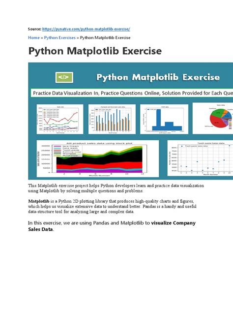 Image result for Matplotlib Exercises