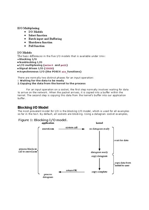 Unit V: Multiplexing Models & Socket Options (CS101) - Studocu