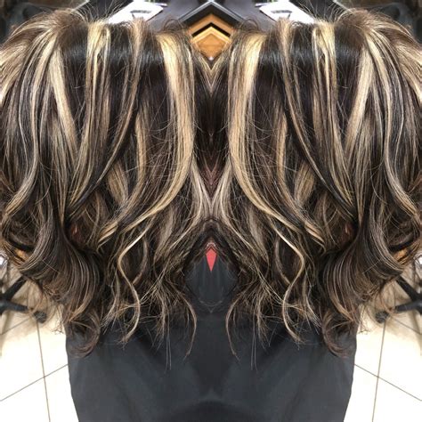 Dark hair with blonde highlights | Blonde highlights on dark hair, Cool ...