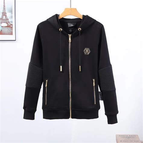 PHLIPP PLEIN || Skull Crystal Crystal Embellif Casual Hoodie Jogger Se ...