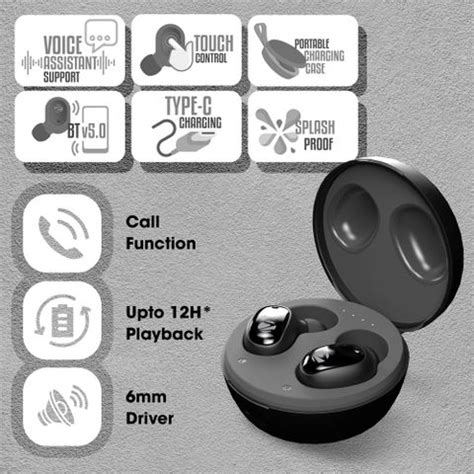 ZEBRONICS Sound Bomb 1, TWS with 12H Backup, BT v5.0, Splash Proof ...