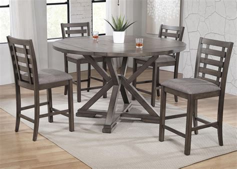Winners Only Stratford 5-Piece Counter Height Dining Table Set | Conlin ...