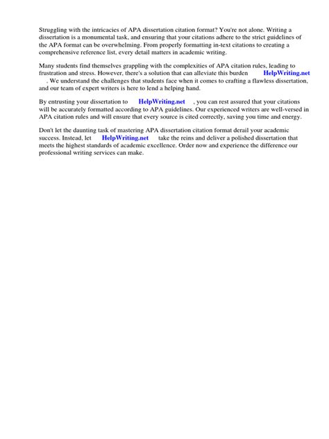 Image result for Dissertation APA Examples