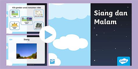 Koleksi video siang dan malam PowerPoint