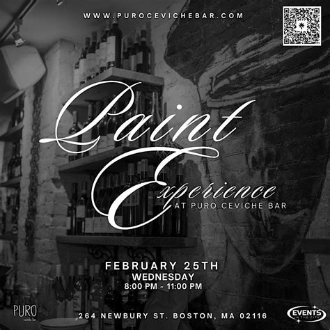 Paint Experience @ Puro Ceviche Bar, PURO ceviche bar, Boston, 25 ...