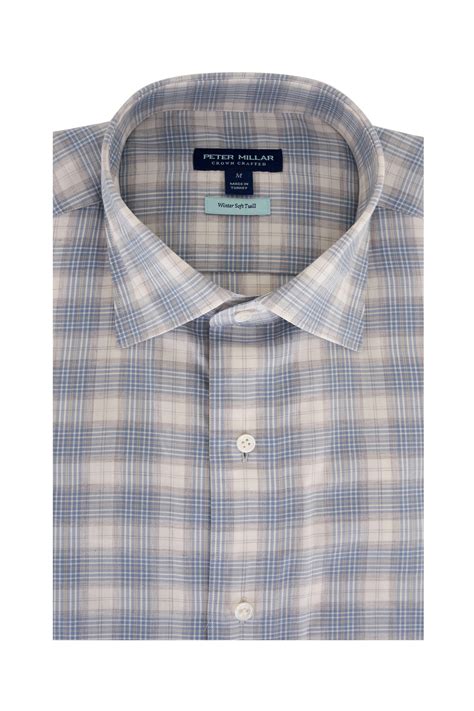 Peter Millar - Vista Winter Light Blue Flannel Sport Shirt