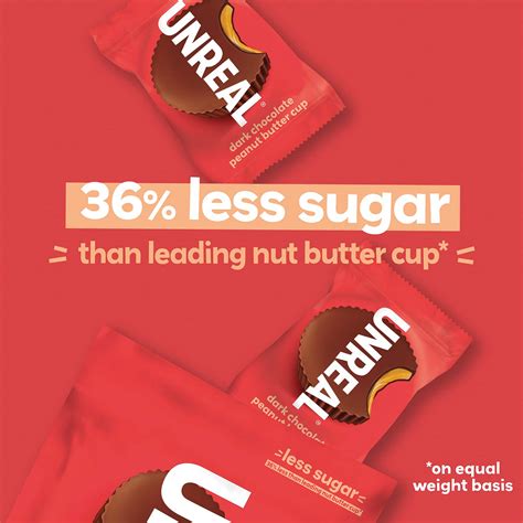 Buy UNREAL Dark Chocolate Peanut Butter Cups | 5g Sugar | Certified ...