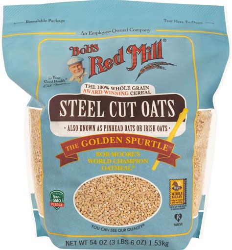 Amazon.com: Bob's Red Mill Steel Cut Oats, 54oz (Pack of 1) - Non GMO ...