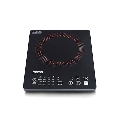 Buy USHA Induction Cooktop CJ2000WTCXL 2000W | Black, Touch Panel, 8 ...