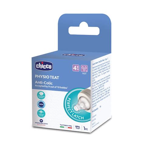 Buy Chicco PhysioTeat Anti-Colic Nipple for Babies (4+ Months ...