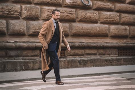 A Classic Men’s Camel Overcoat Outfit Idea | He Spoke Style