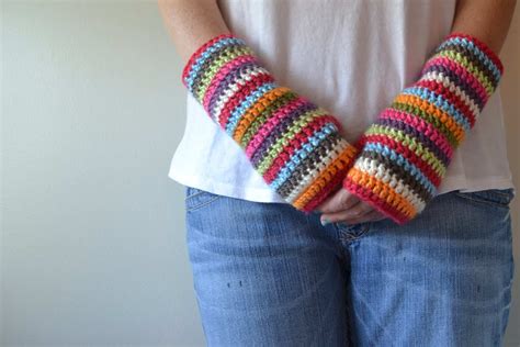Crochet Fingerless Mittens