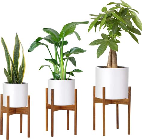 HomGarden Set of 3 Sizes Modern Mid-Century Bamboo India | Ubuy