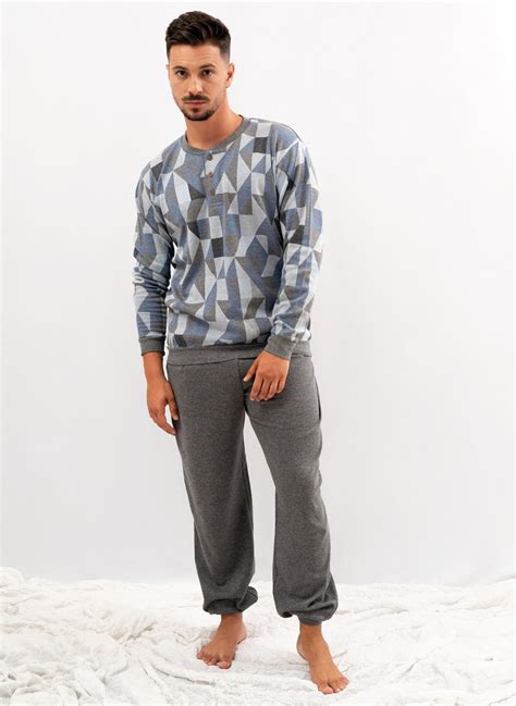 Pijama Para Hombre De Invierno Estampado | Pijamas Babelo