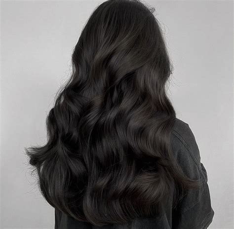 Brown Hair Inspo, Hair Inspo Color, Soft Black Hair, Black Colored Hair ...