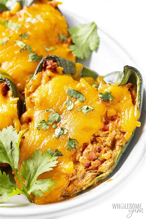 Stuffed Poblano Chili Recipe (Chicken and Cheese!) - Story Telling Co