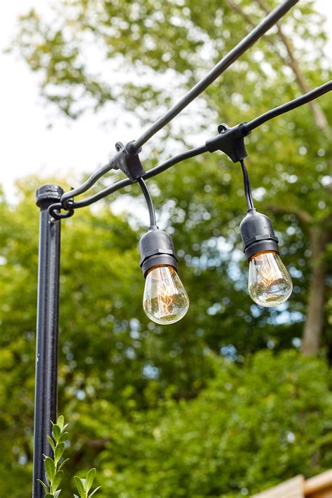 Diy Outdoor String Light Pole How To Make A DIY Outdoor String Light