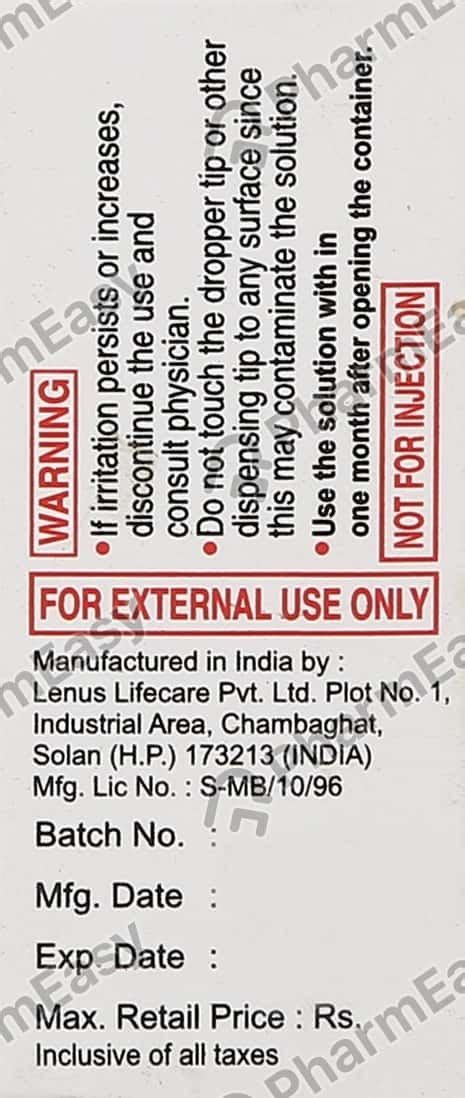 Buy Lub Plus Eye Drops 10ml Online at Flat 15% OFF | PharmEasy