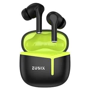 Zusix LuxPods 55 TWS Earbuds with 60H Playtime, Deep Bass, HD Mic with ...