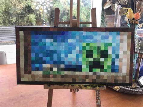 Minecraft Paintings In Real Life