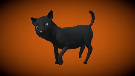 Black Cat | Animated - 3D model by hotelghosts [b68fb3f] - Sketchfab