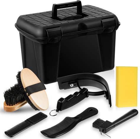 Amazon.com : Large Horse Grooming Kit, 8-Piece Brush Set With Box ...
