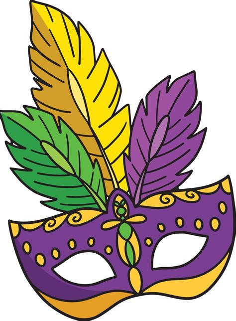 Mardi Gras Mask Cartoon Colored Clipart 13801527 Vector Art at Vecteezy