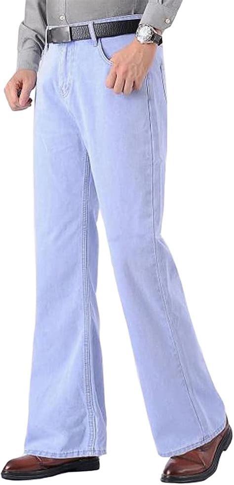HAORUN Men Bell Bottom Jeans Retro Flared Regular India | Ubuy