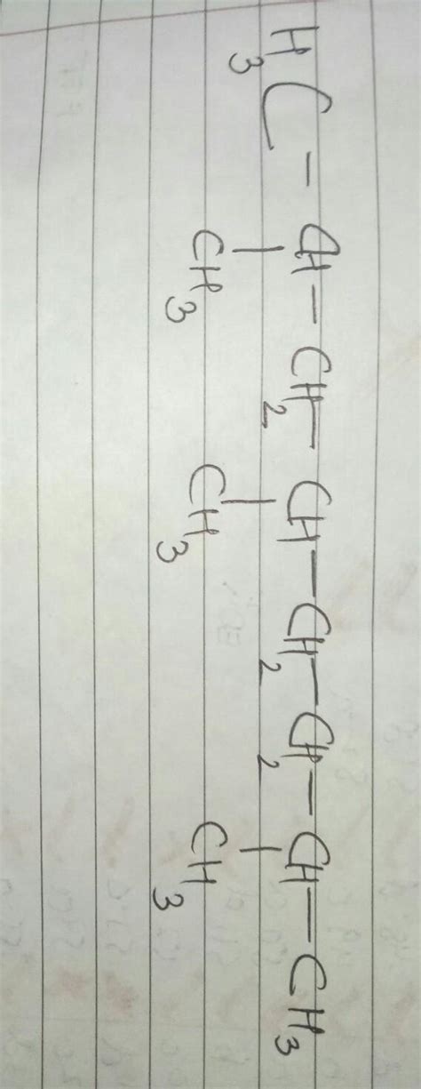 Structural formula of 2,4,7 trimethyl octane - Brainly.in