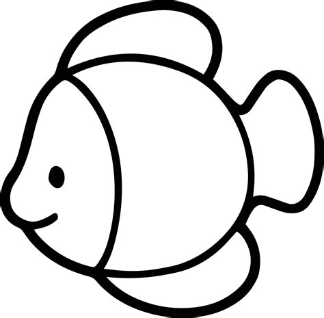fish drawing for colouring