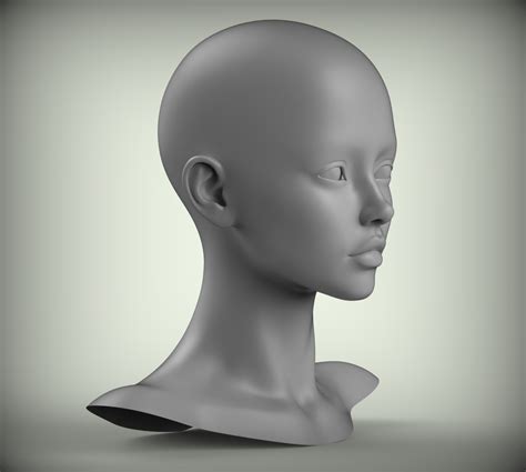 STL file 6 Cartoon Female Head 3D model Low-poly 3D model ♀️・3D printer ...