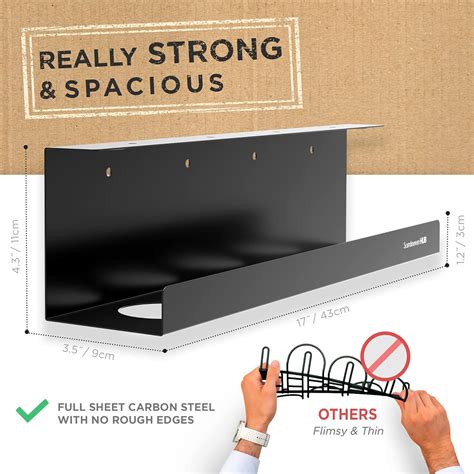 ScandinavianHub Under Desk Cable Management Tray - No Drill India | Ubuy