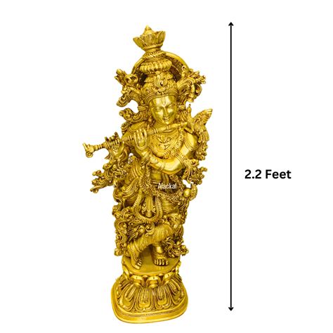 BRASS KRISHNA IDOL – Alackal Bell Metals