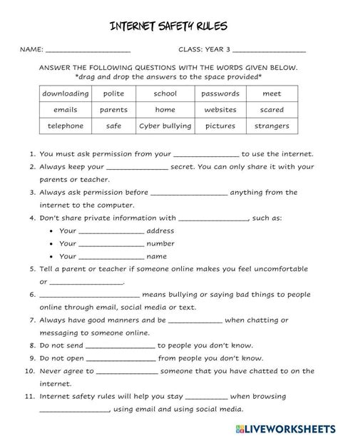 Computer Worksheet Internet 的图像结果