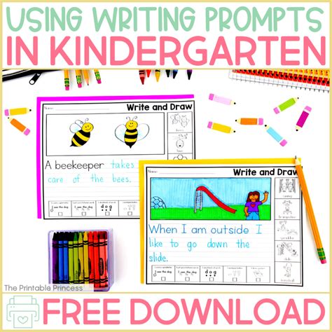 Free Kindergarten Writing Prompts