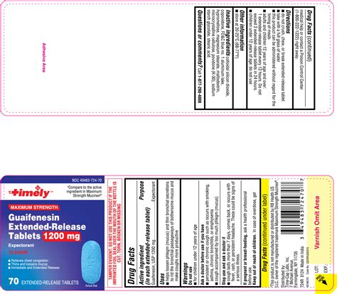 Guaifenesin Extended-Release Tablets 600 mg and 1200 mg