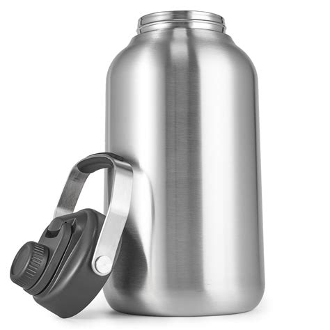 One Gallon Water Bottle, 128oz Stainless Steel Insulated Water Bottle ...