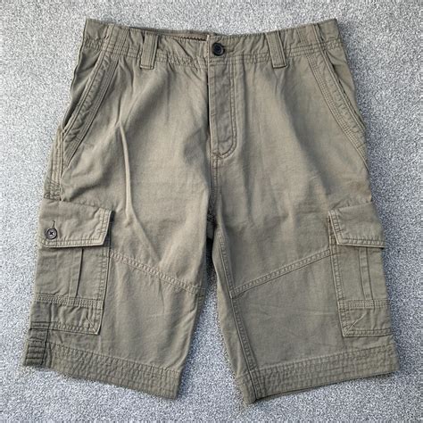 Men's Khaki and Green Shorts | Depop